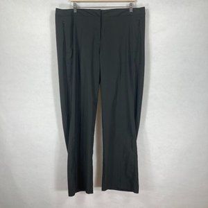 NWT Maggie Lane Golf Smith International Women's Flat Front Black Golf Pants  18
